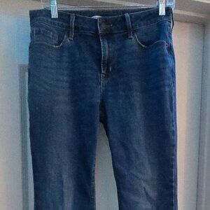 Old Navy Kicker Bootcut Darkwash Jeans Sz 8 Short in Excellent Condition